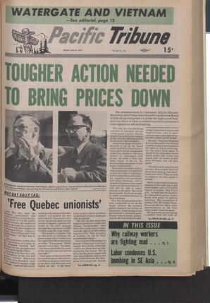   The Pacific Tribune - Friday, May 4, 1973   , page 1
