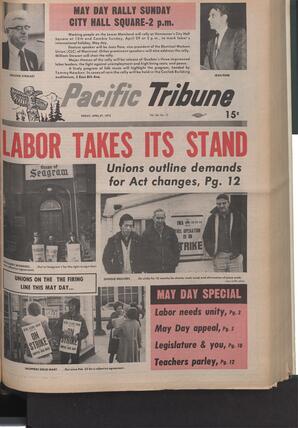  The Pacific Tribune - Friday, April 27, 1973   , page 1