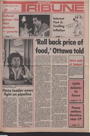   The Pacific Tribune - Friday, June 19, 1981   , page 1