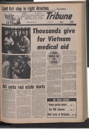  The Pacific Tribune - Friday, March 2, 1973   , page 1