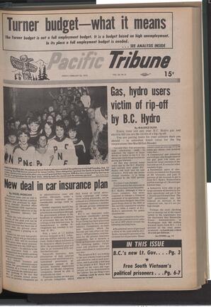   The Pacific Tribune - Friday, February 23, 1973   , page 1