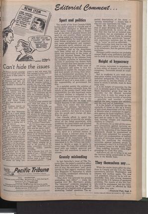   The Pacific Tribune - Friday, September 22, 1972   , page 3