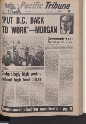   The Pacific Tribune - Friday, August 4, 1972   , page 1