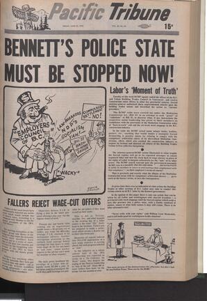   The Pacific Tribune - Friday, June 23, 1972   , page 1