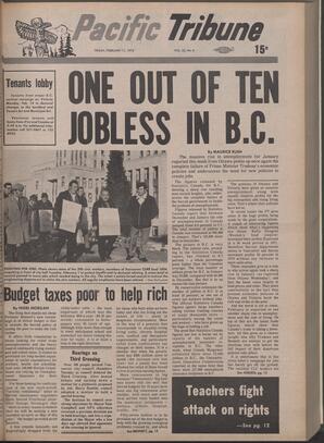   The Pacific Tribune - Friday, February 11, 1972   , page 1