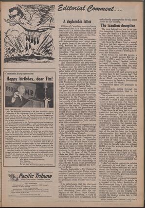   The Pacific Tribune - Friday, January 7, 1972   , page 3