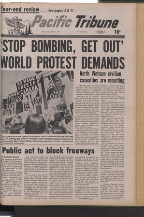   The Pacific Tribune - Friday, December 31, 1971   , page 1