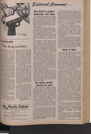   The Pacific Tribune - Friday, September 10, 1971   , page 3