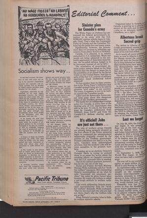   The Pacific Tribune - Friday, September 3, 1971   , page 4