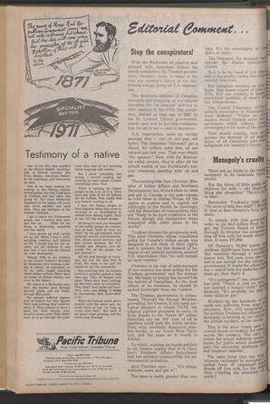   The Pacific Tribune - Friday, March 19, 1971   , page 4