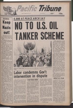   The Pacific Tribune - Friday, February 26, 1971   , page 1