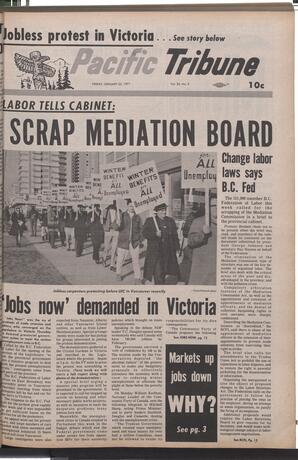   The Pacific Tribune - Friday, January 22, 1971   , page 1