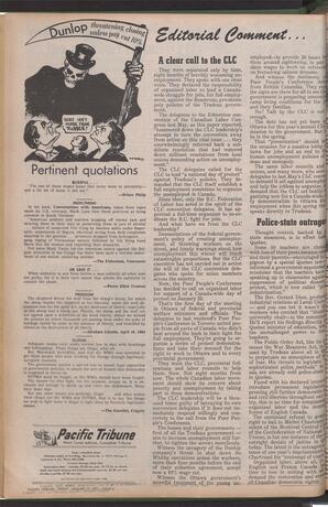   The Pacific Tribune - Friday, January 15, 1971   , page 4