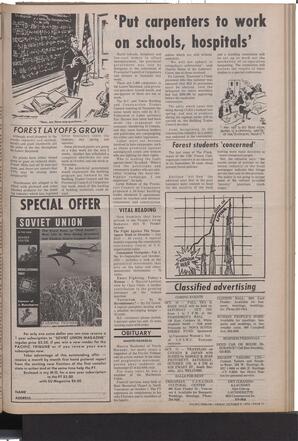   The Pacific Tribune - Friday, October 9, 1970   , page 11