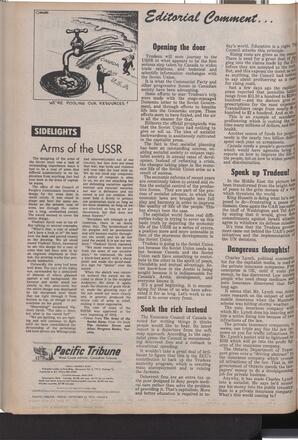   The Pacific Tribune - Friday, September 25, 1970   , page 4