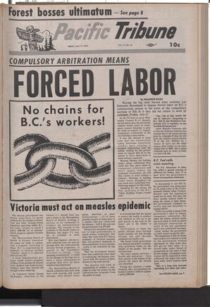   The Pacific Tribune - Friday, July 17, 1970   , page 1