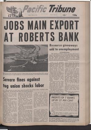   The Pacific Tribune - Friday, June 19, 1970   , page 1
