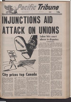   The Pacific Tribune - Friday, May 22, 1970   , page 1