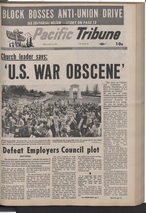   The Pacific Tribune - Friday, May 15, 1970   , page 1