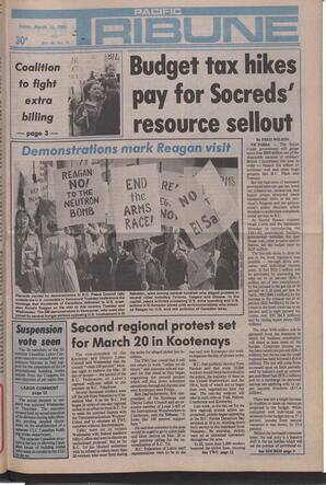   The Pacific Tribune - Friday, March 13, 1981   , page 1