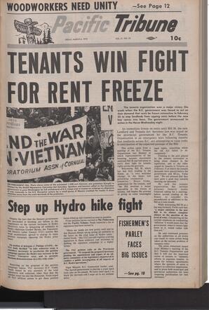  The Pacific Tribune - Friday, March 6, 1970   , page 1