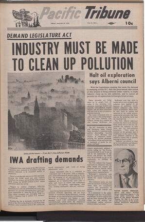   The Pacific Tribune - Friday, January 23, 1970   , page 1