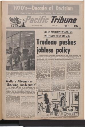   The Pacific Tribune - Friday, January 2, 1970   , page 1