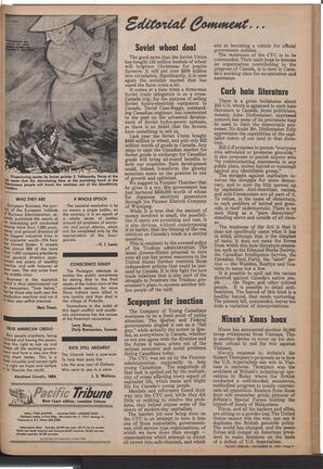   The Pacific Tribune - Friday, December 19, 1969   , page 3