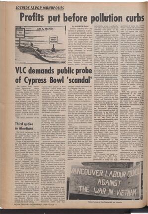   The Pacific Tribune - Friday, November 21, 1969   , page 12