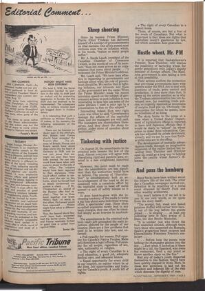   The Pacific Tribune - Friday, September 5, 1969   , page 3