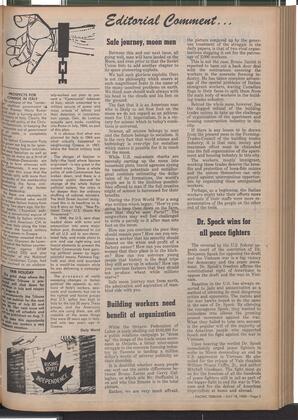   The Pacific Tribune - Friday, July 18, 1969   , page 3