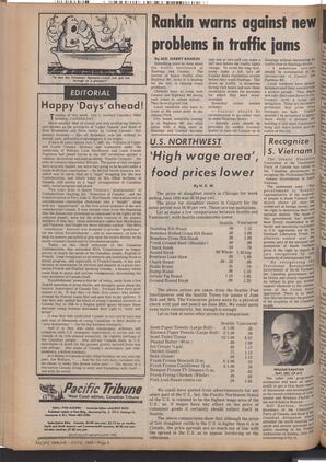   The Pacific Tribune - Friday, July 4, 1969   , page 2