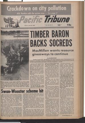   The Pacific Tribune - Friday, May 23, 1969   , page 1