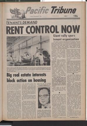   The Pacific Tribune - Friday, September 27, 1968   , page 1