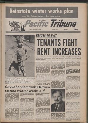   The Pacific Tribune - Friday, September 20, 1968   , page 1