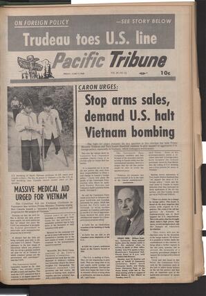   The Pacific Tribune - Friday, June 7, 1968   , page 1