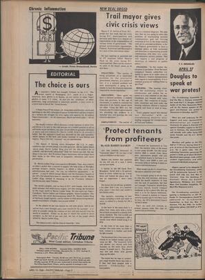   The Pacific Tribune - Saturday, April 13, 1968   , page 2