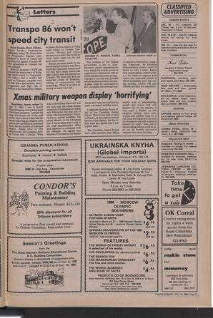   The Pacific Tribune - Friday, December 19, 1980   , page 19