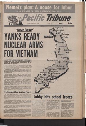   The Pacific Tribune - Friday, February 16, 1968   , page 1