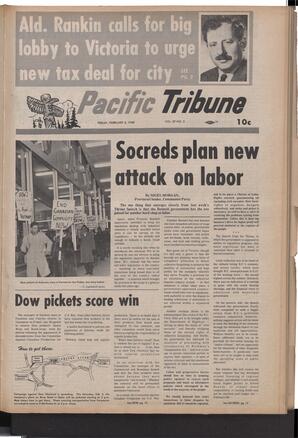   The Pacific Tribune - Friday, February 2, 1968   , page 1