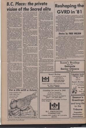  The Pacific Tribune - Friday, December 19, 1980   , page 4