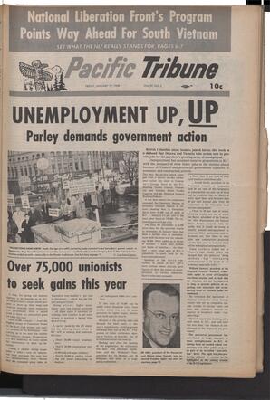   The Pacific Tribune - Friday, January 19, 1968   , page 1