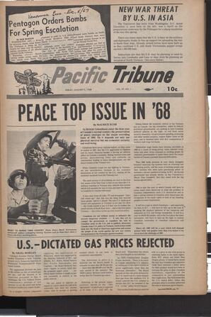   The Pacific Tribune - Friday, January 5, 1968   , page 1