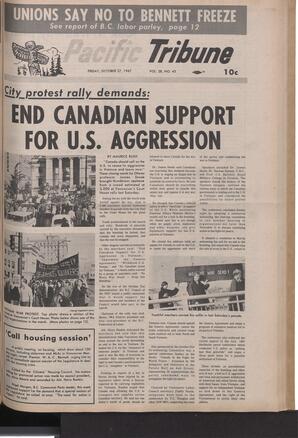   The Pacific Tribune - Friday, October 27, 1967   , page 1