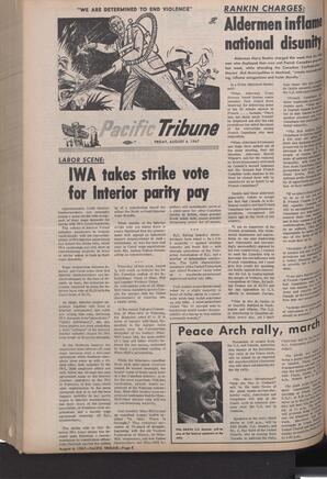   The Pacific Tribune - Friday, August 4, 1967   , page 8
