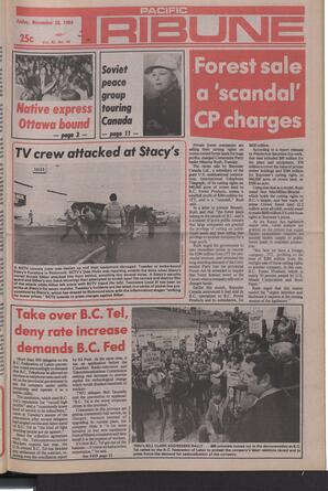   The Pacific Tribune - Friday, November 28, 1980   , page 1