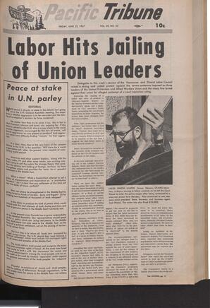   The Pacific Tribune - Friday, June 23, 1967   , page 1