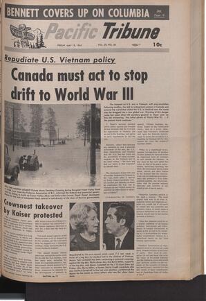   The Pacific Tribune - Friday, May 19, 1967   , page 1