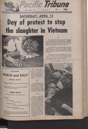   The Pacific Tribune - Friday, April 7, 1967   , page 1