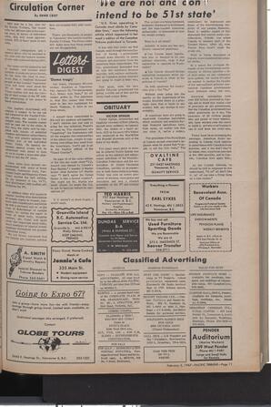   The Pacific Tribune - Friday, February 3, 1967   , page 11